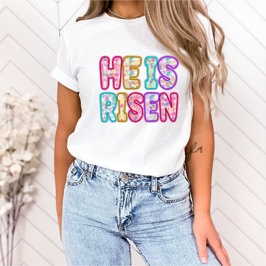 HE IS RISEN- Full Color DTF Transfer