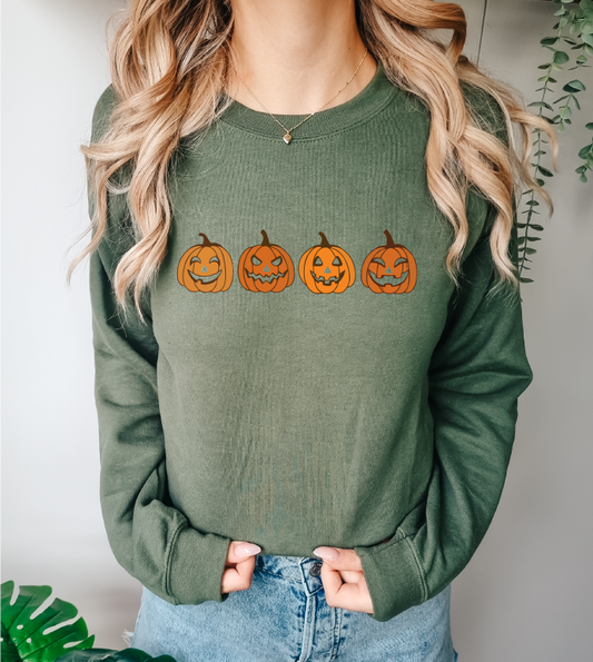 Pumpkin Face - Full Color DTF Transfer