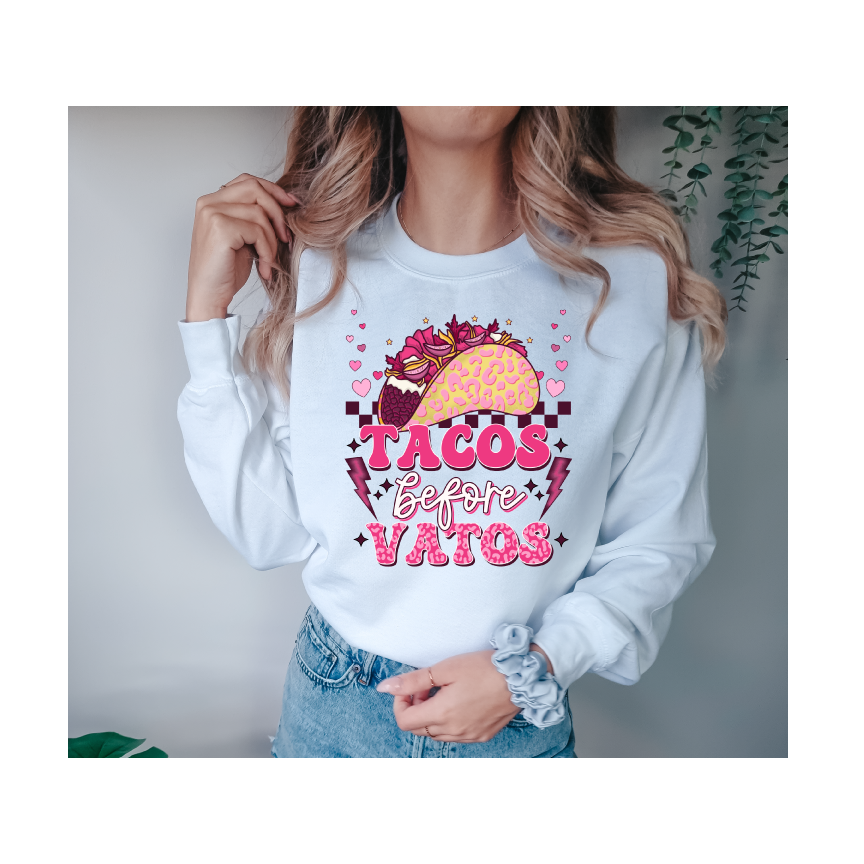 Tacos Before Vatos -Full Color DTF Transfer