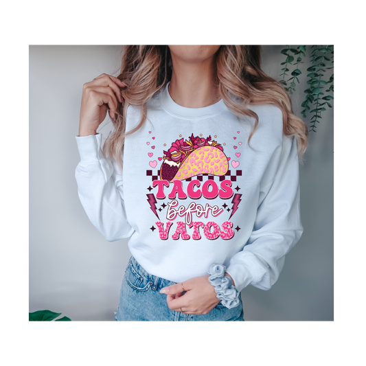 Tacos Before Vatos -Full Color DTF Transfer