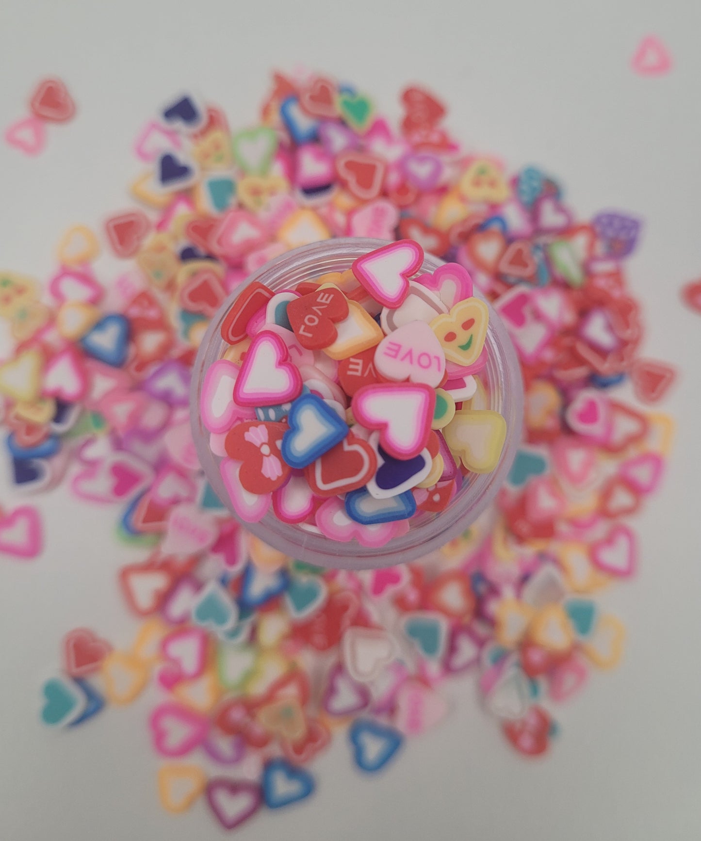 Heart and Love Slices Polymer Clay