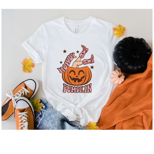 Howdy Pumpkin- Full Color DTF Transfer