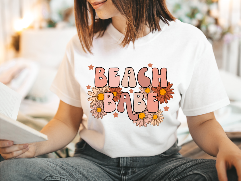 Beach Babe - Full Color DTF Transfer