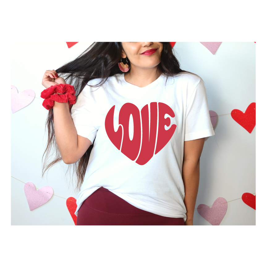 Love Love -Screen Print Transfer (RTS)