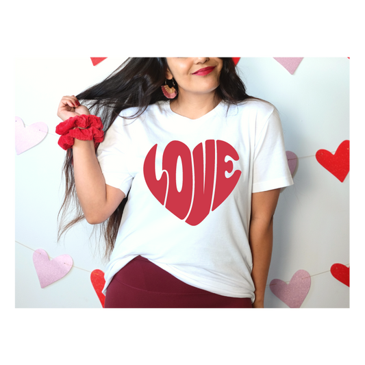 Love Love -Screen Print Transfer (RTS)